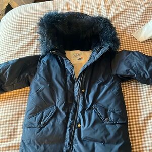 Girls J.Crew winter parka, size S in Navy
